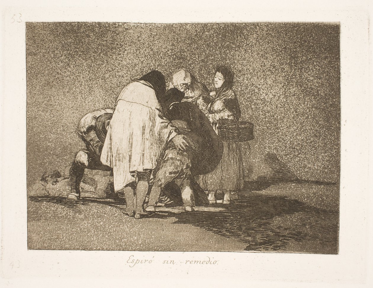 Er starb, ohne dass man ihm helfen konnte (53) von Francisco de Goya