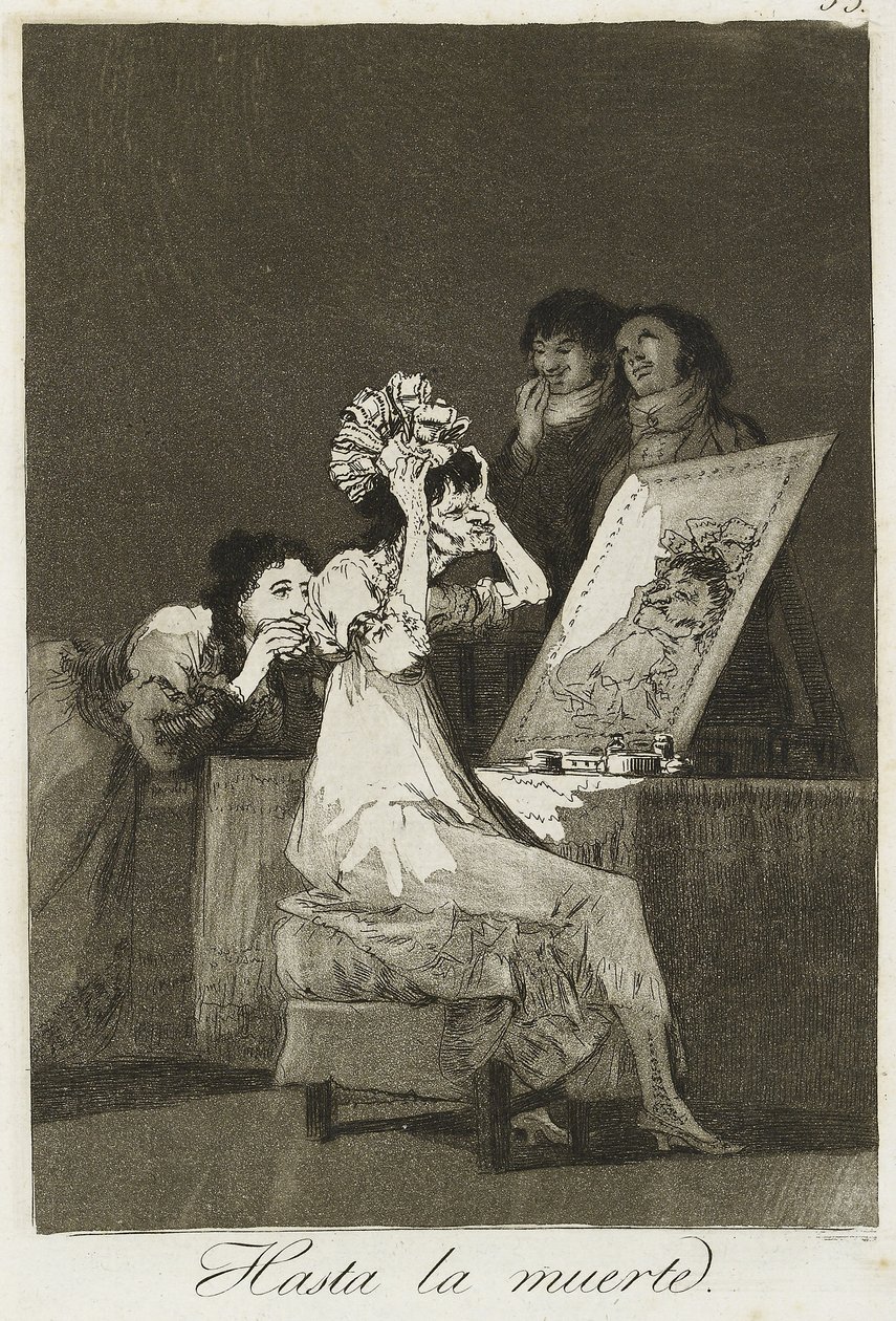 Hasta la muerte, 1799 von Francisco de Goya