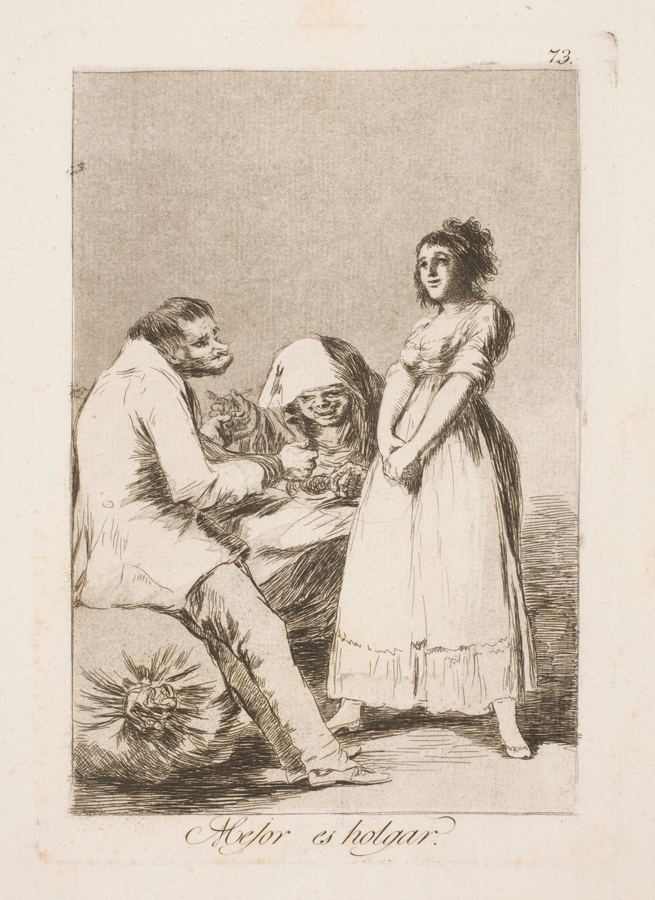 Lieber faulenzen von Francisco de Goya