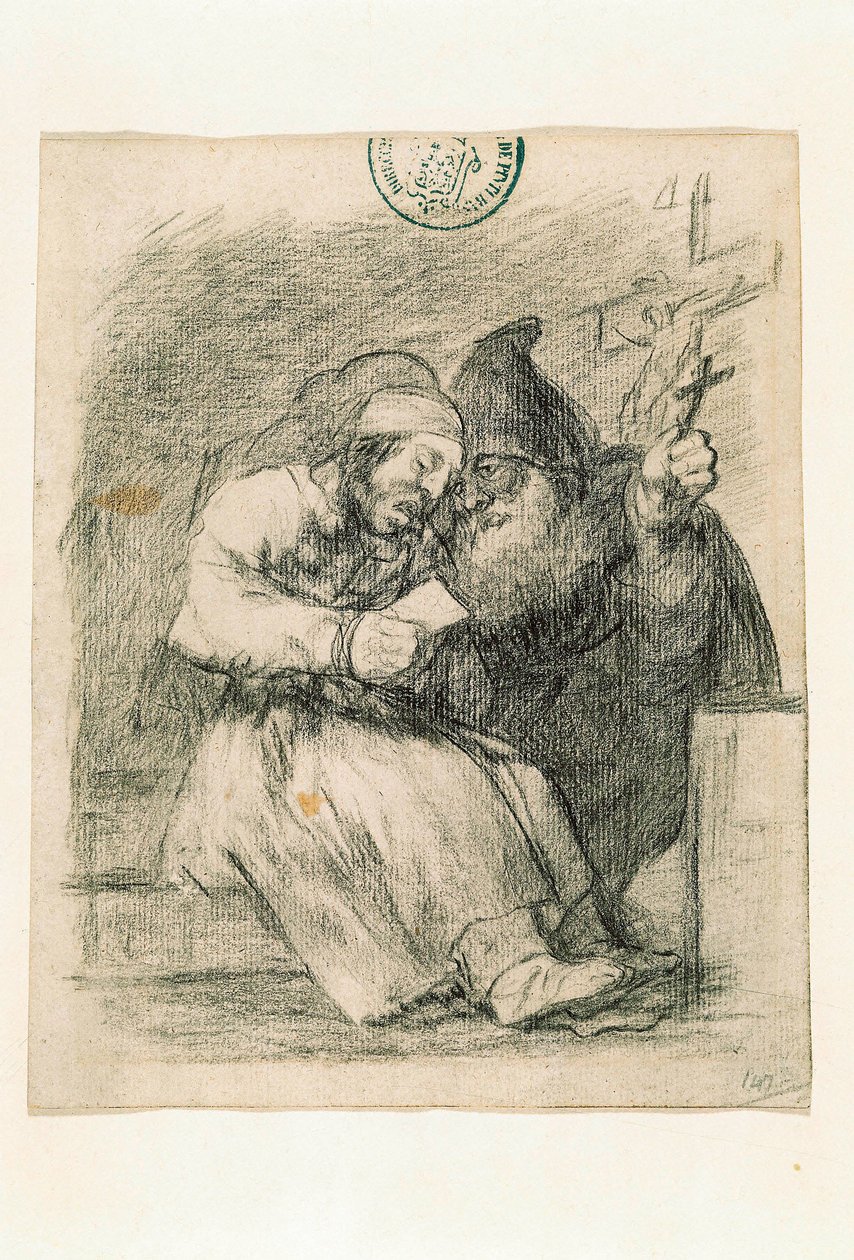 Er hilft ihm, gut zu sterben von Francisco de Goya