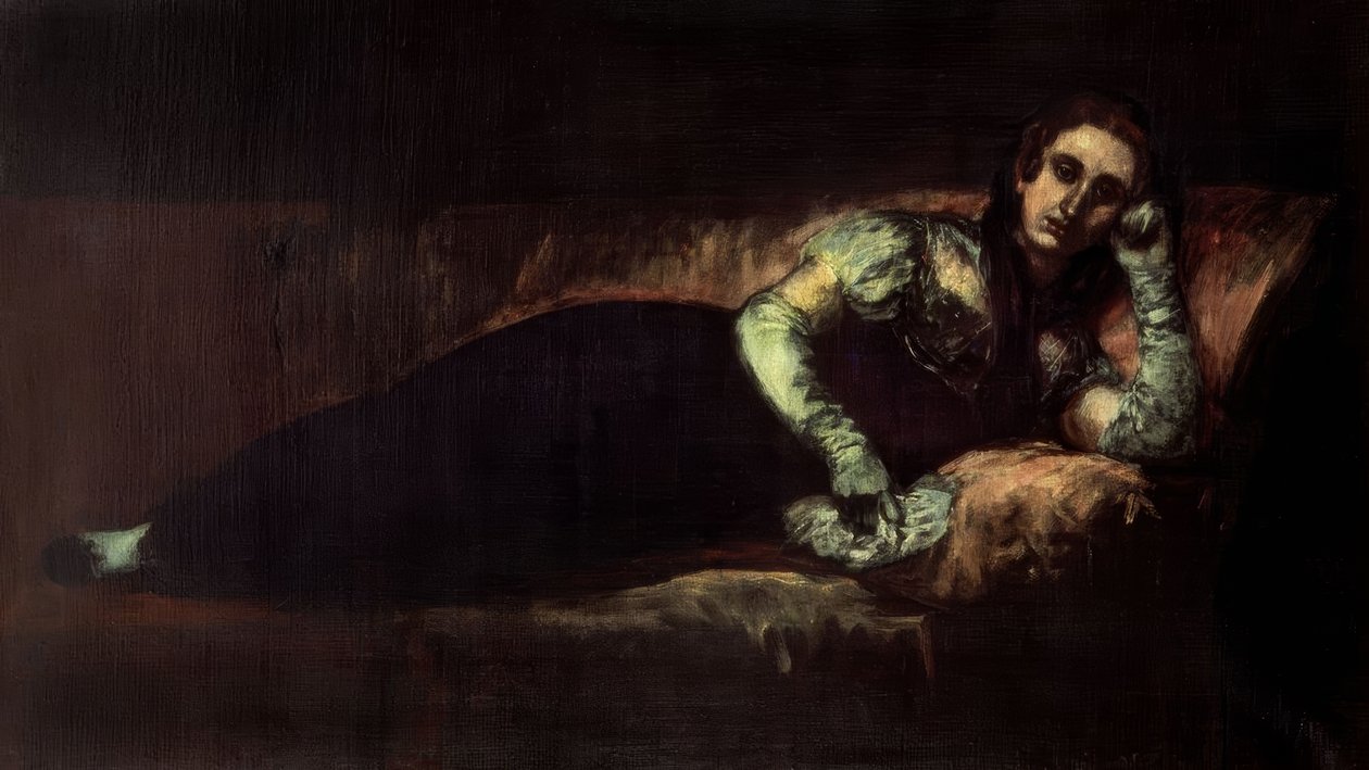 Die Gräfin von Baena – 1819 – 92 × 160 cm von Francisco de Goya