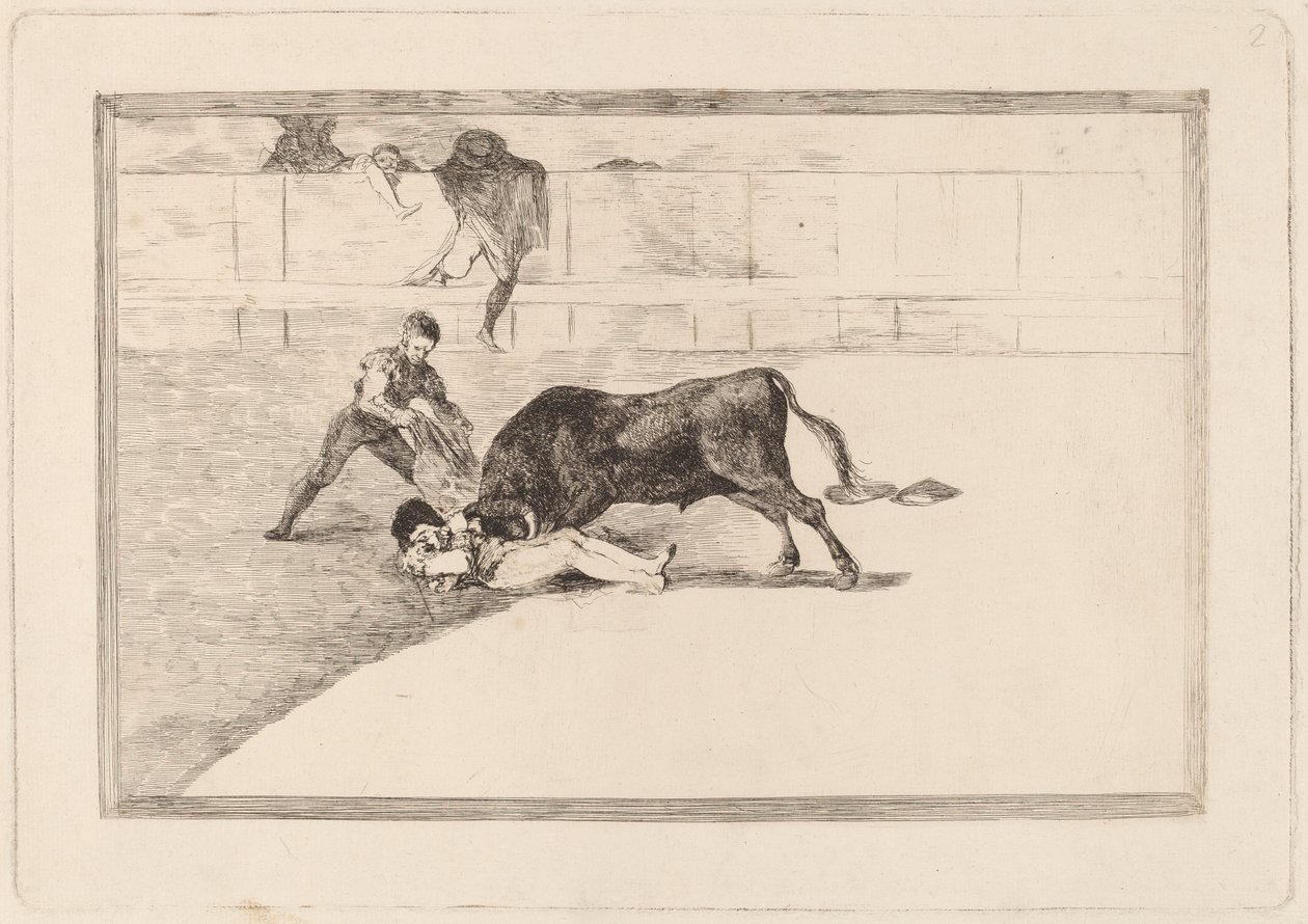 Der unglückliche Tod von Pepe Illo in der Arena von Madrid von Francisco de Goya