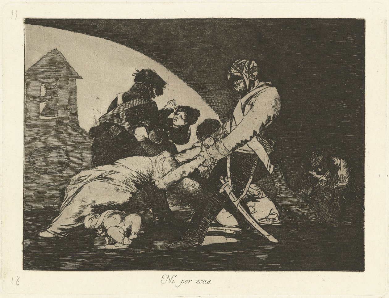 Nicht einmal diese (Ni por esas) von Francisco de Goya