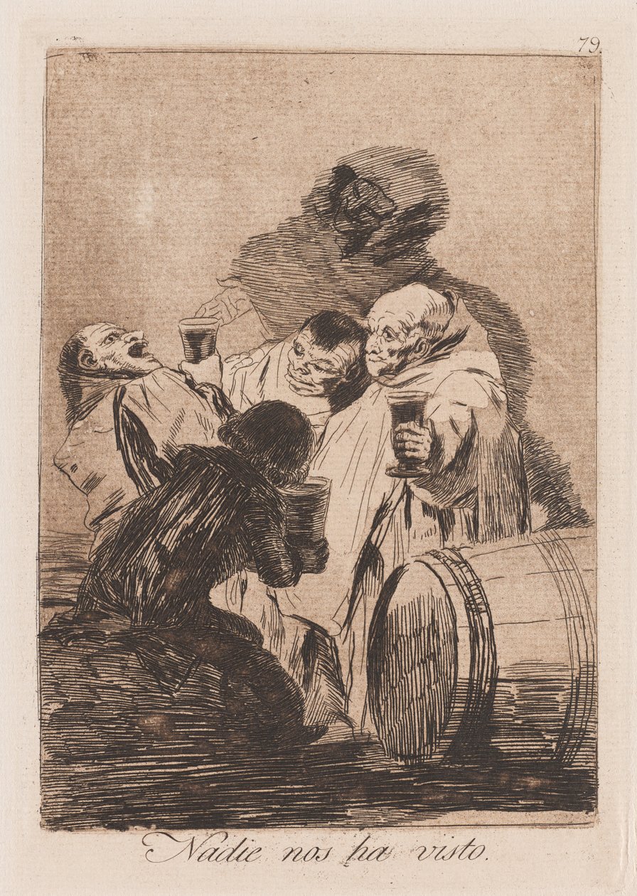 Niemand hat uns gesehen, spätes 18. - frühes 19. Jahrhundert von Francisco de Goya