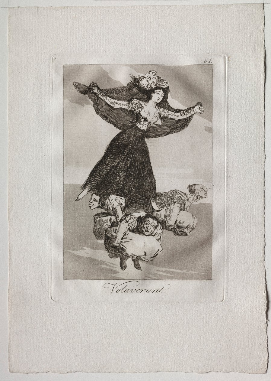 Ochenta Caprichos: Volaverunt, 1793-1798 von Francisco de Goya