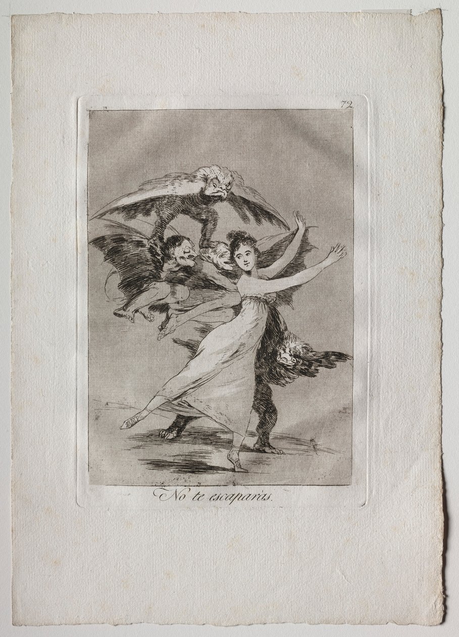 Ochenta Caprichos: Du wirst nicht entkommen, 1793-1798 von Francisco de Goya