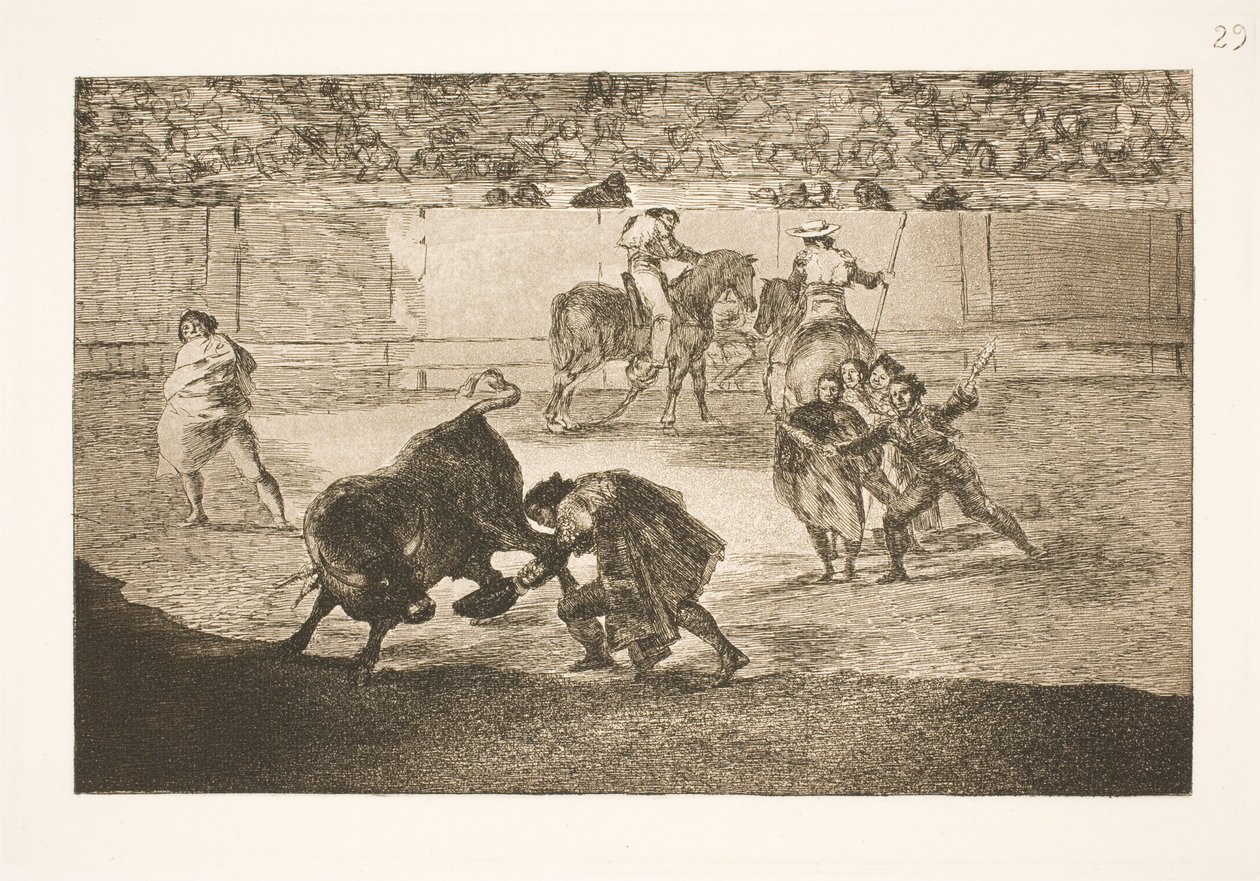 Pepe Illo führt einen Recorte aus von Francisco de Goya