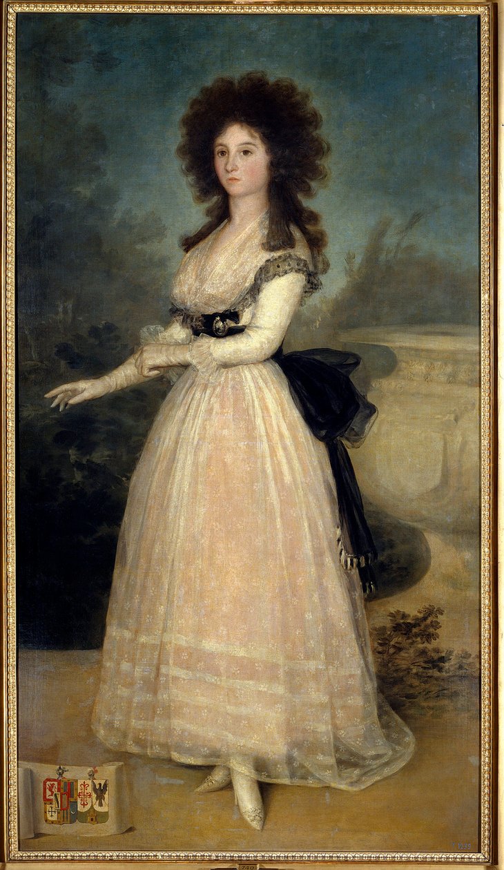 Ganzkörperporträt von Dona Tadea Arias de Enriquez von Francisco de Goya