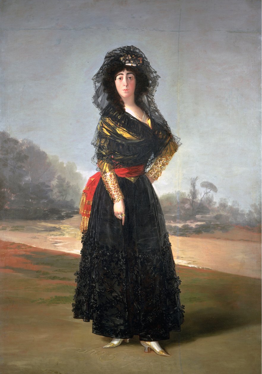 Porträt von María Cayetana de Silva, 13. Herzogin von Alba, 1797 von Francisco de Goya