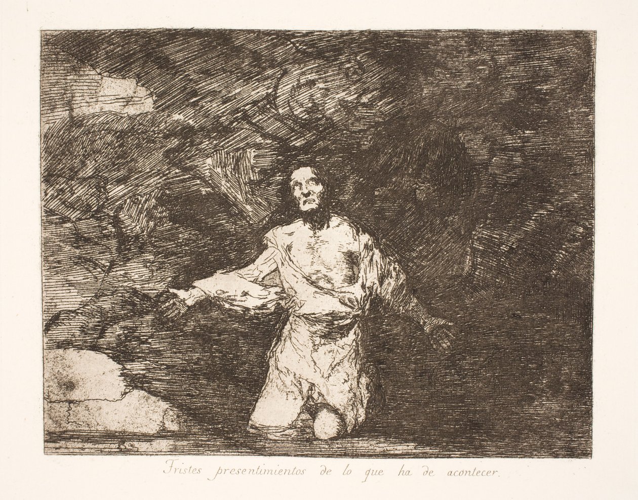 Traurige Vorahnung dessen, was die Zukunft bringen wird (1) von Francisco de Goya