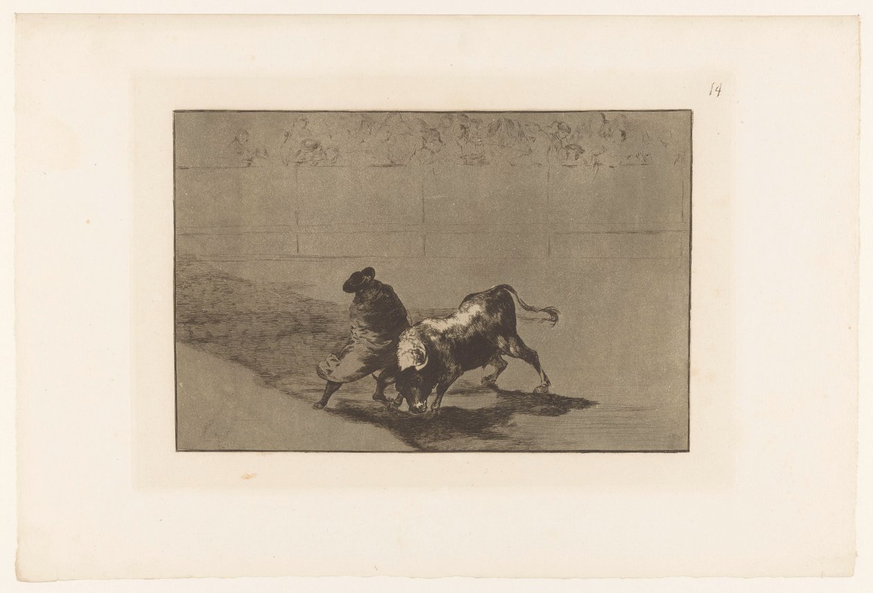 Stierkämpfer in einer Arena (Stierengevechten, La Taureaumachie, La Tauromaquia) von Francisco de Goya