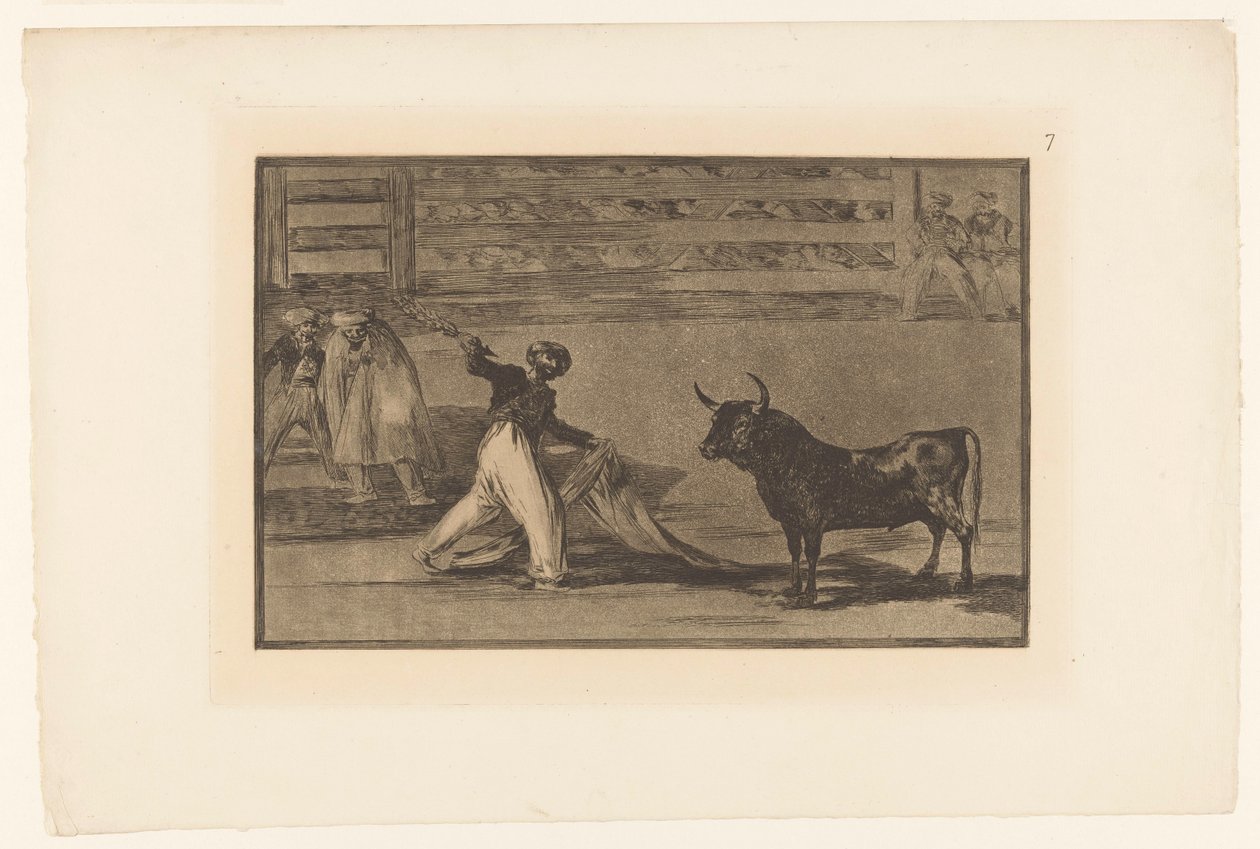 Stierkämpfer mit Banderilla von Francisco de Goya