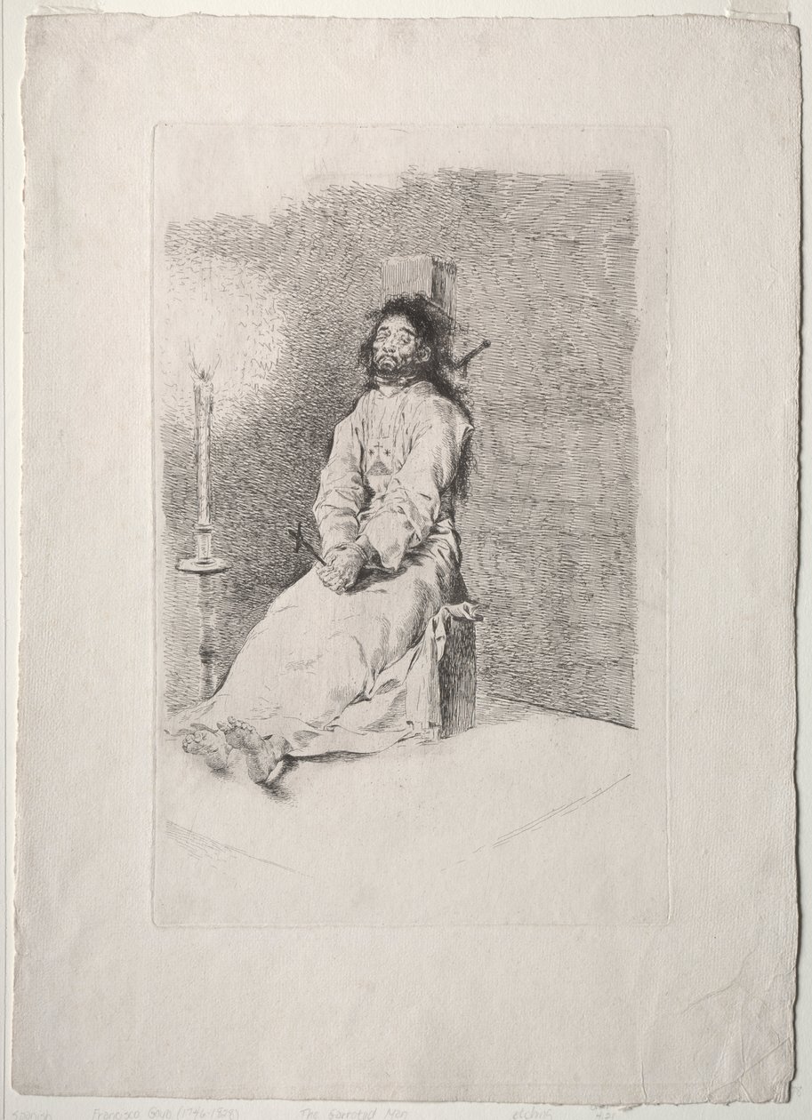 Der Erdrosselte von Francisco de Goya