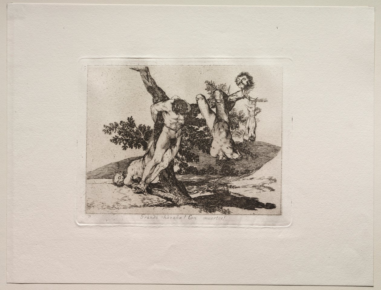 Die Schrecken des Krieges: Eine heroische Tat! Mit Toten von Francisco de Goya