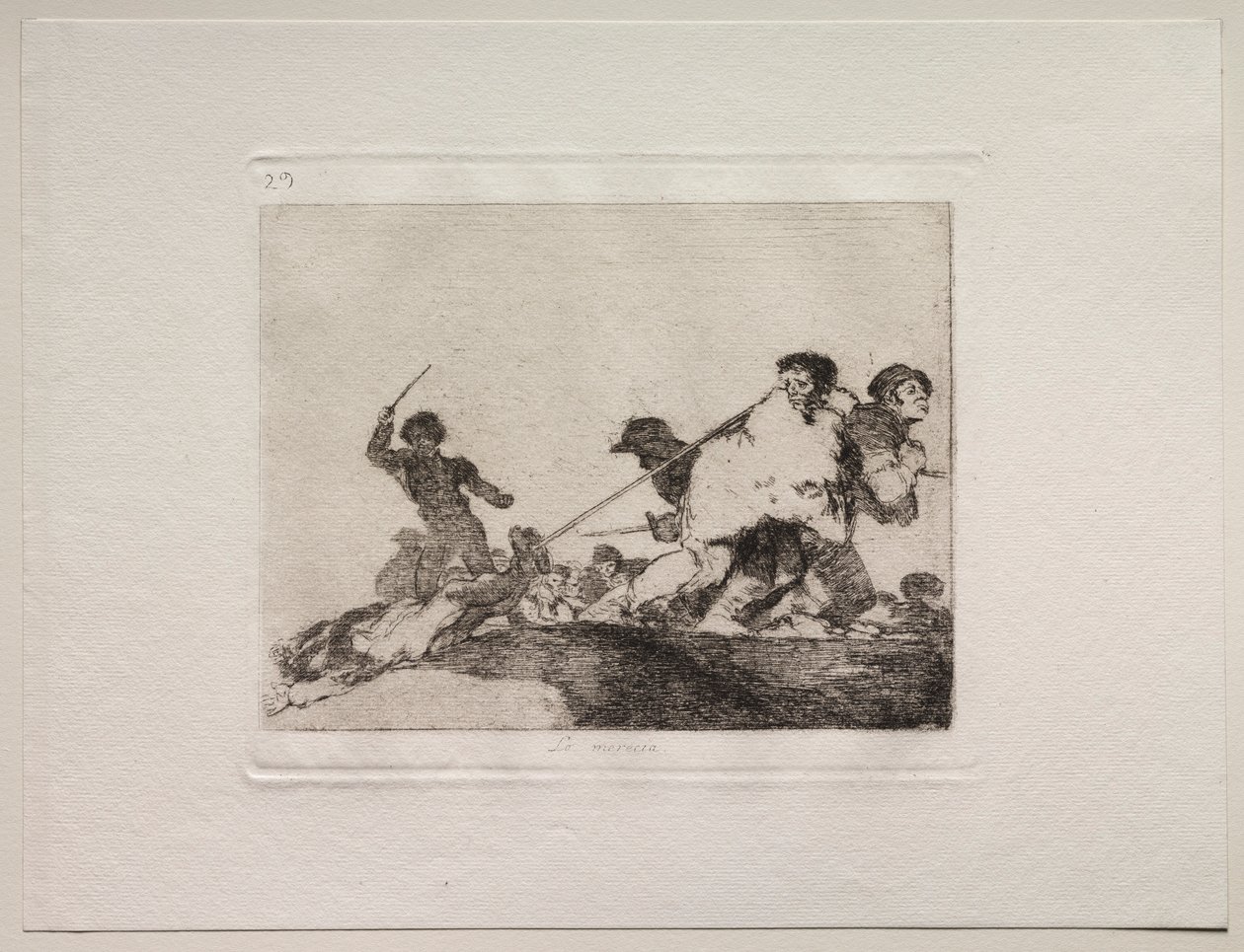 Die Schrecken des Krieges: Er hat es verdient von Francisco de Goya