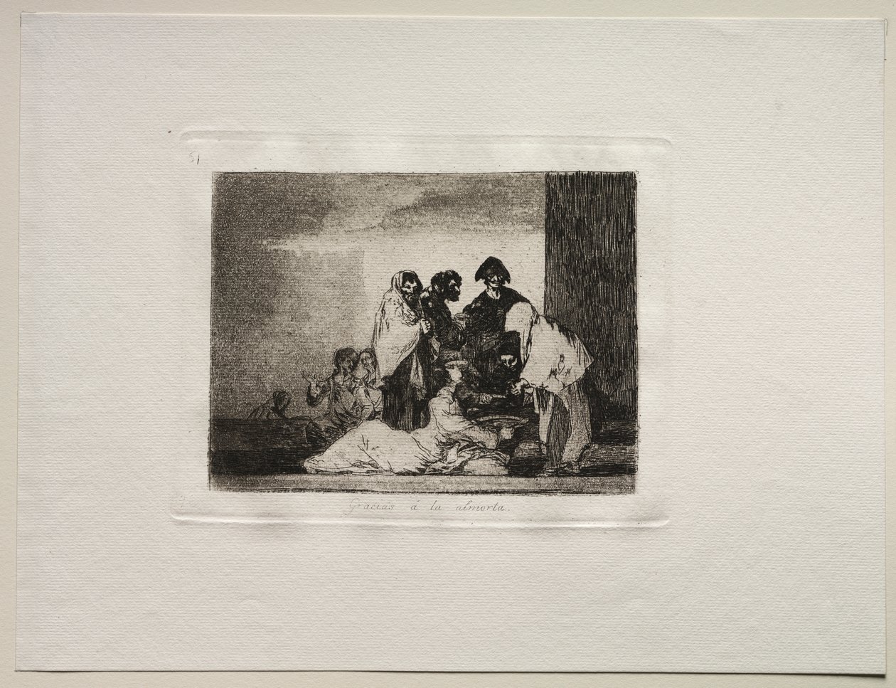 Die Schrecken des Krieges: Dank dem Hirse von Francisco de Goya