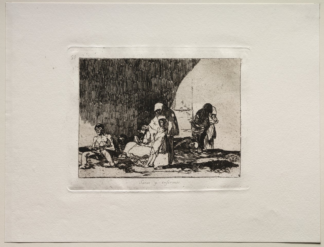 Die Schrecken des Krieges: Die Gesunden und die Kranken von Francisco de Goya