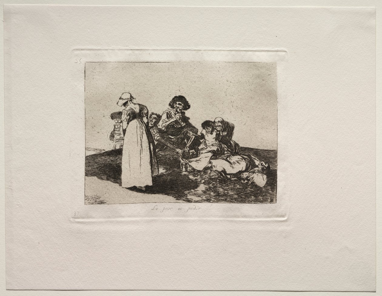 Die Schrecken des Krieges: Das Schlimmste ist zu betteln von Francisco de Goya
