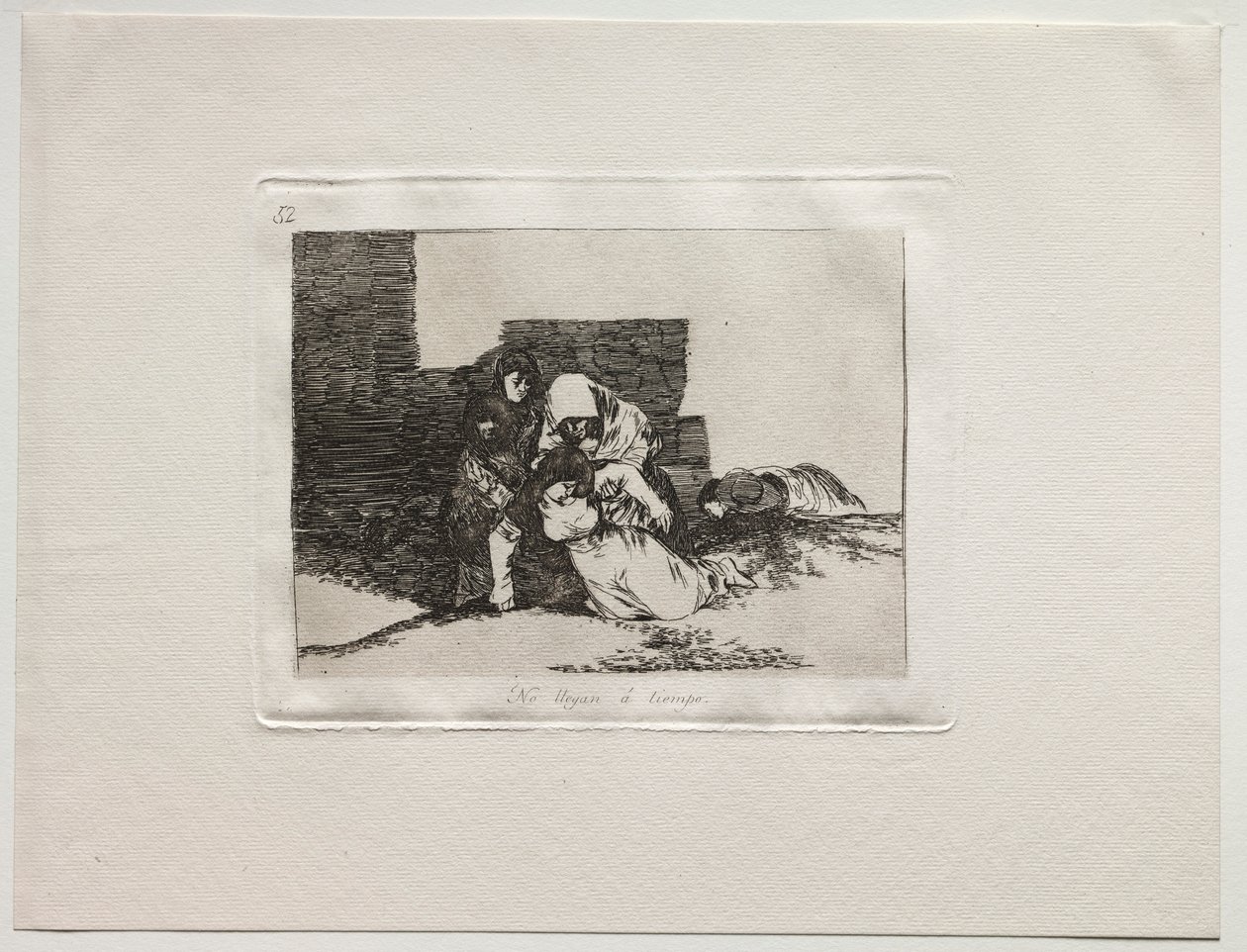 Die Schrecken des Krieges: Sie kommen nicht rechtzeitig an von Francisco de Goya