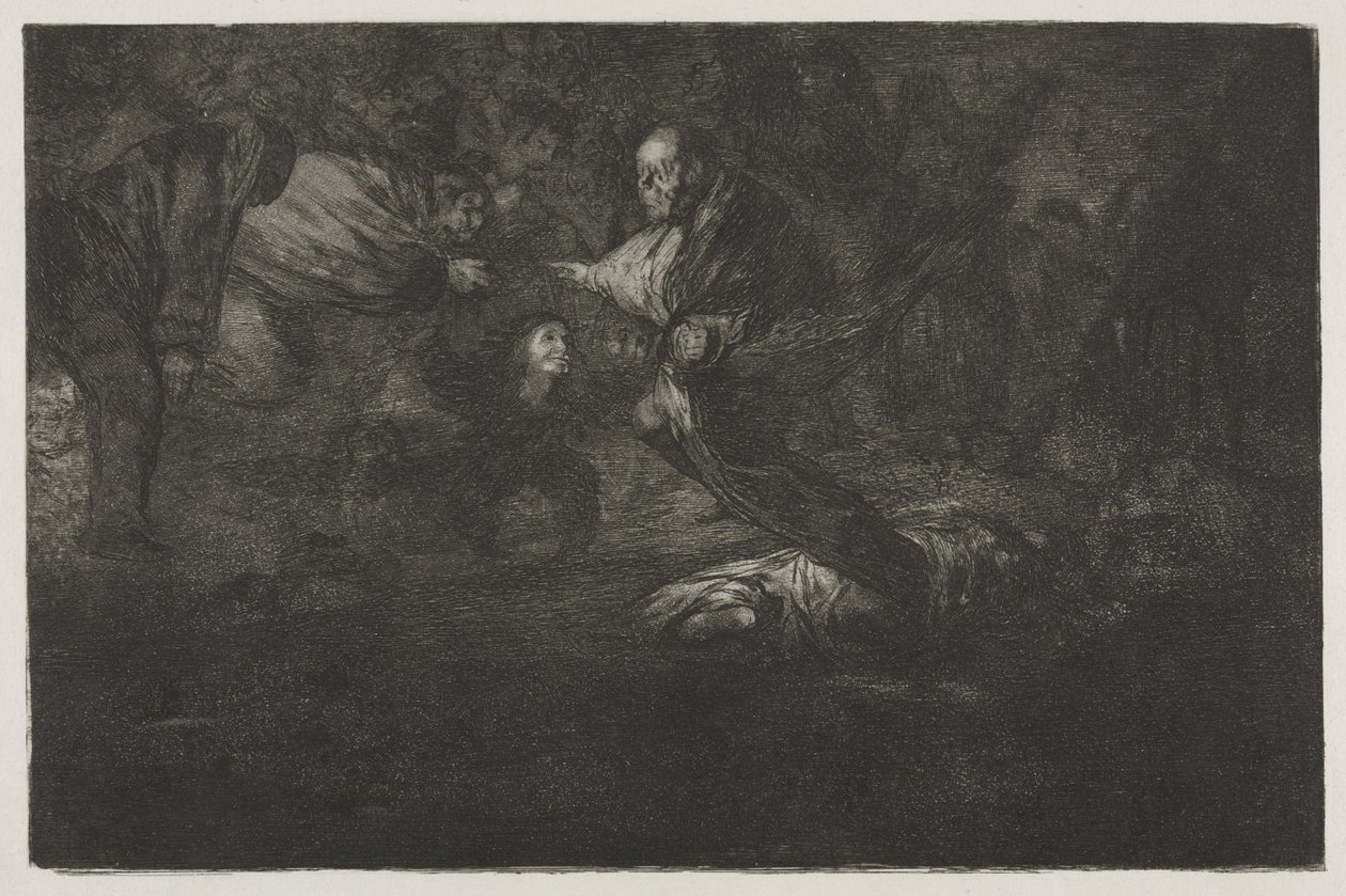 Die Sprichwörter: Gott erschafft sie und sie fügen sich zusammen von Francisco de Goya