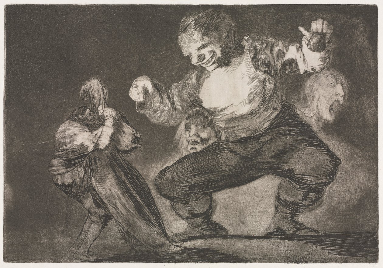 Die Sprichwörter: Einfaltspinsel, 1864 von Francisco de Goya