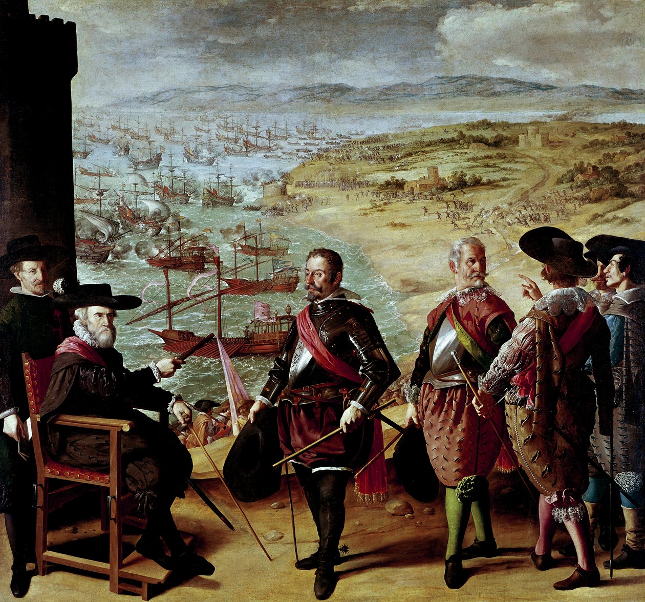 Schlachten für Buen Retiro: Verteidigung von Cadiz gegen die Briten im Jahr 1627 von Francisco de Zurbaran