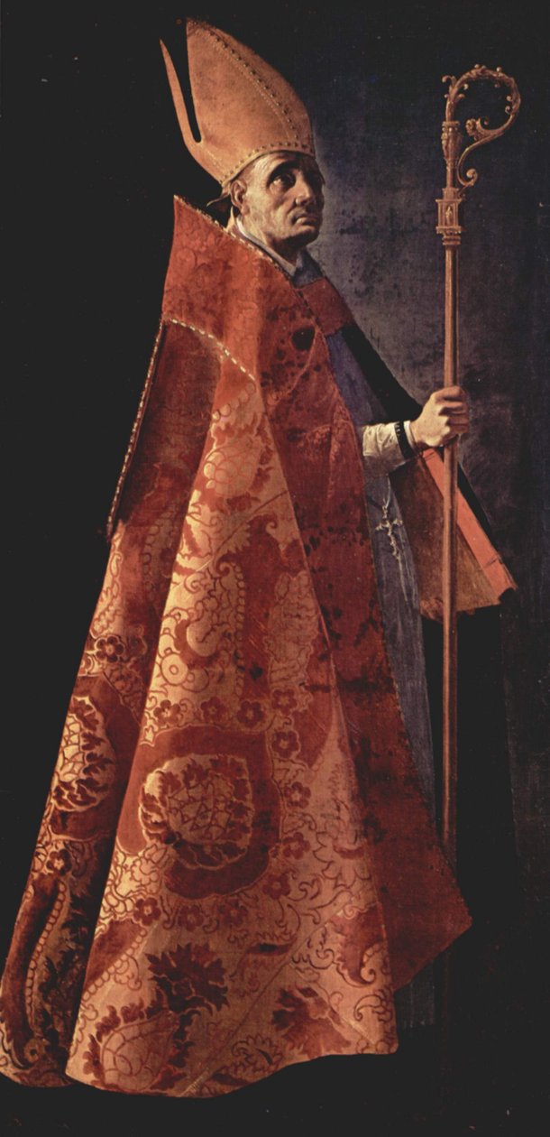 Santo Obispo, Heiliger Ambrosius von Francisco de Zurbaran