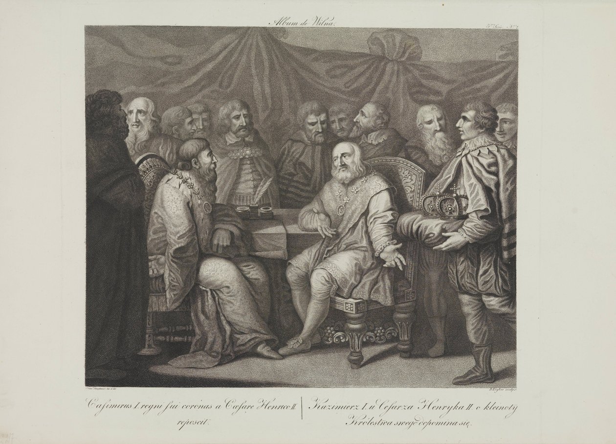 Kasimir I. der Erneuerer trifft Kaiser Heinrich III. von Franciszek Smuglewicz