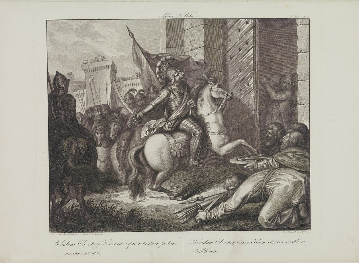 Einzug von Boleslaw dem Tapferen in Kiew von Smuglewicz, Franciszek von Franciszek Smuglewicz