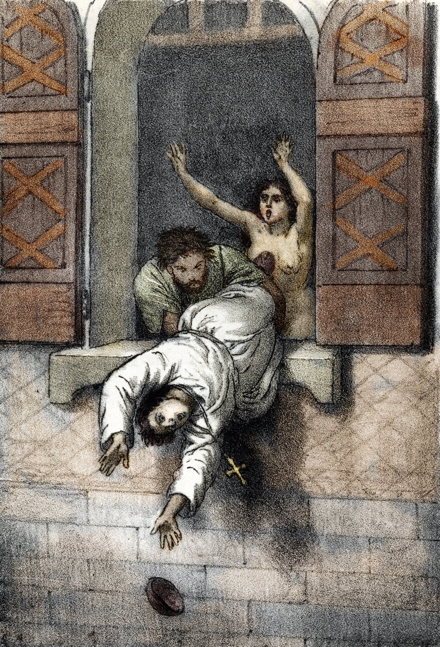 Mittelalter: der Tod von Papst Johannes XII. von Franco Mistrali