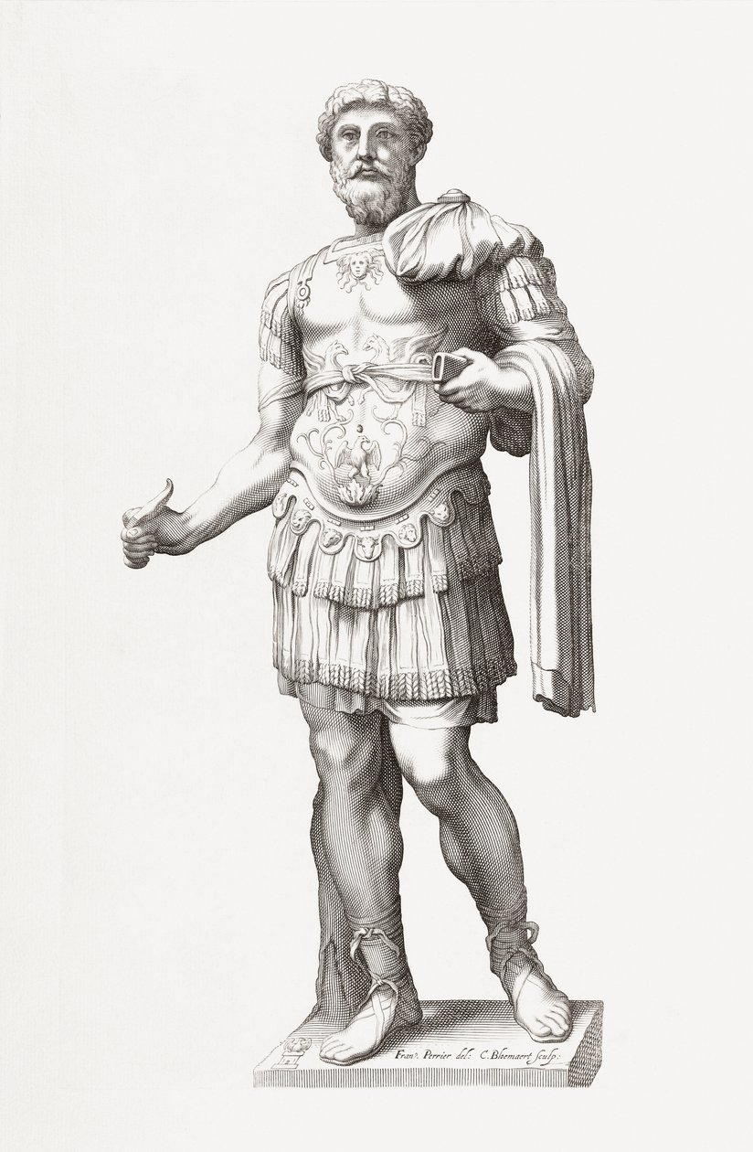 Römischer Kaiser Marcus Aurelius. Porträt. von Francois Perrier