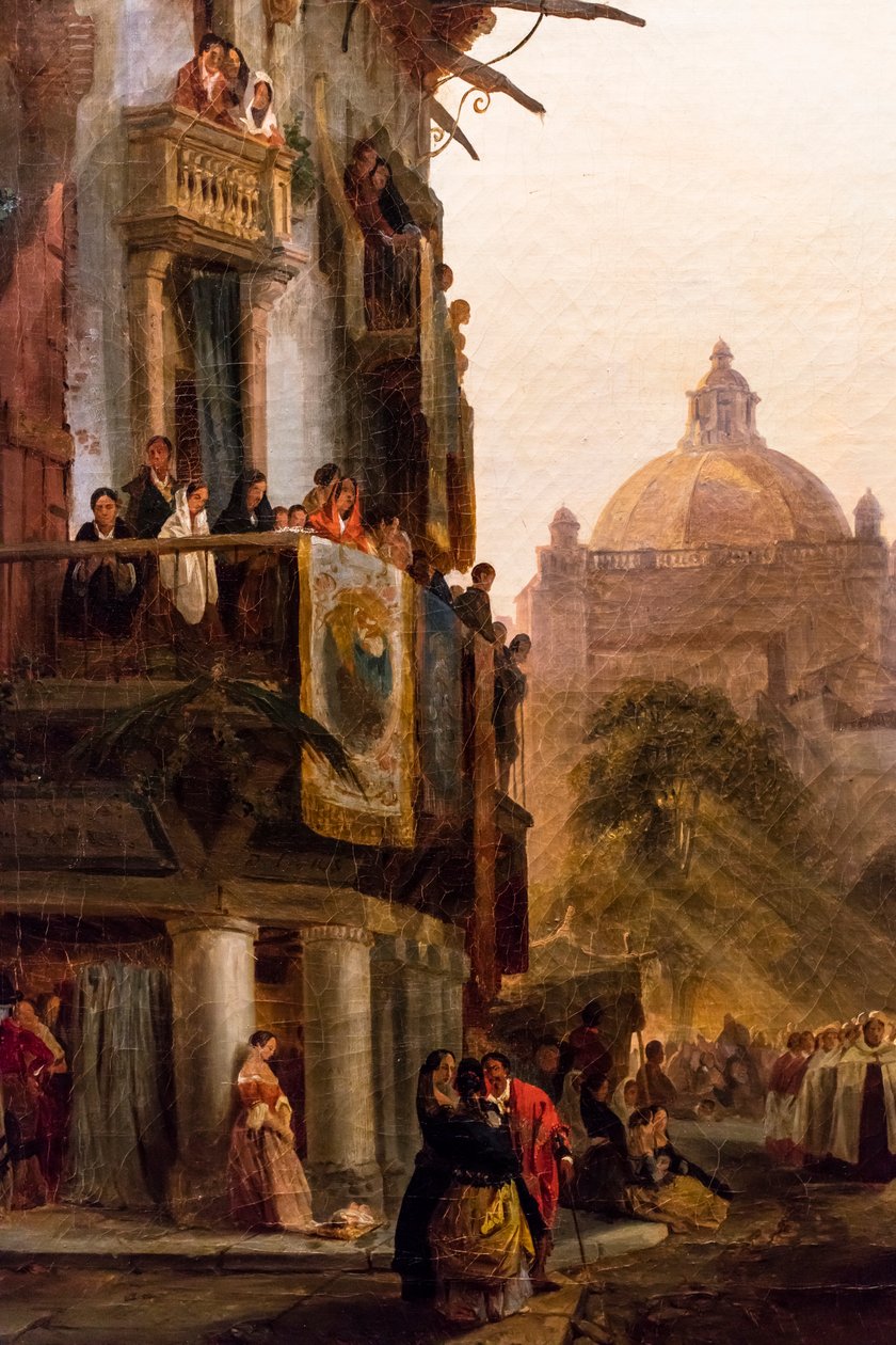 Fronleichnamsprozession vor der Kathedrale von Sevilla von Francois Antoine Bossuet