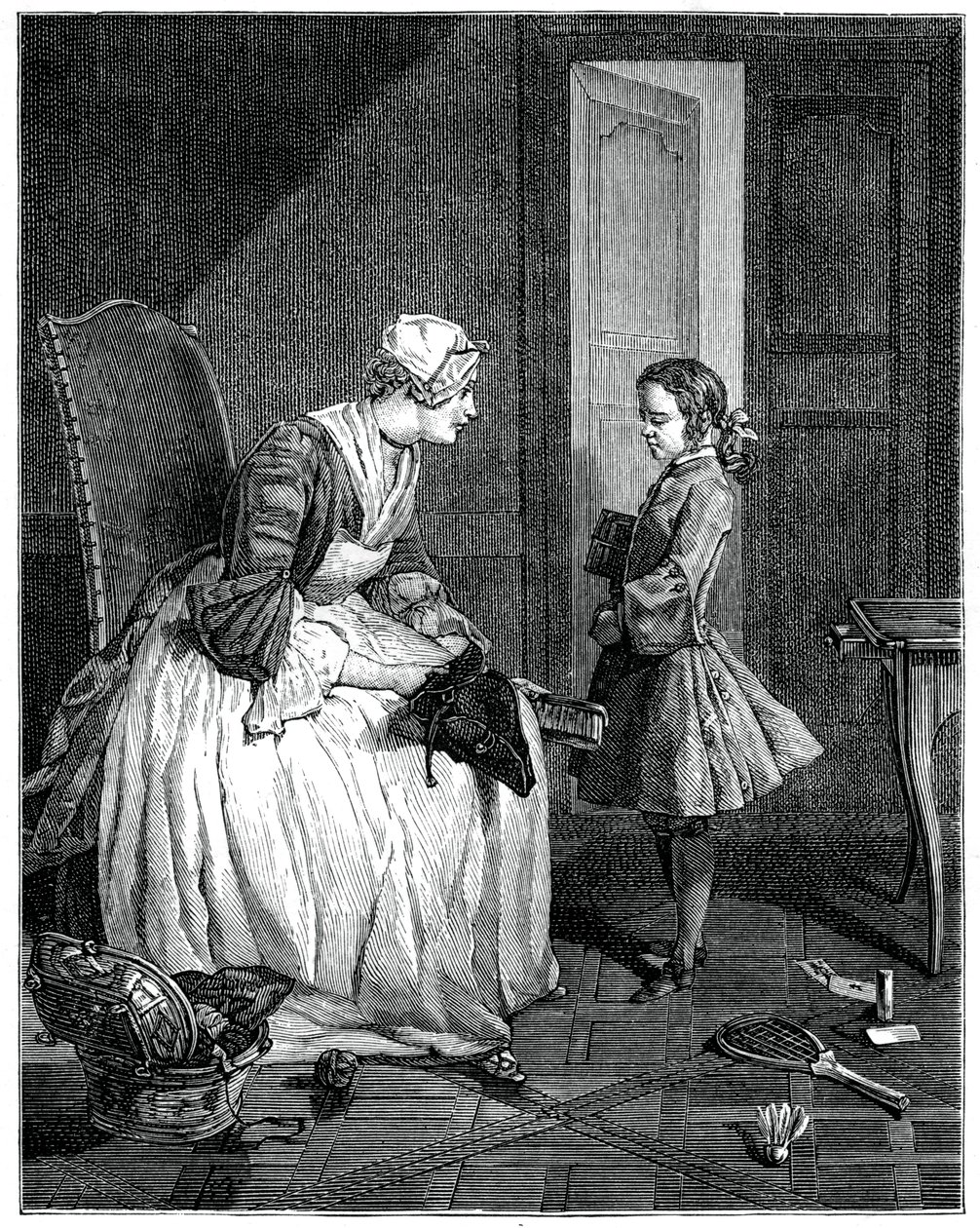 Die Gouvernante, 1739 von Francois Bernard Lepicie
