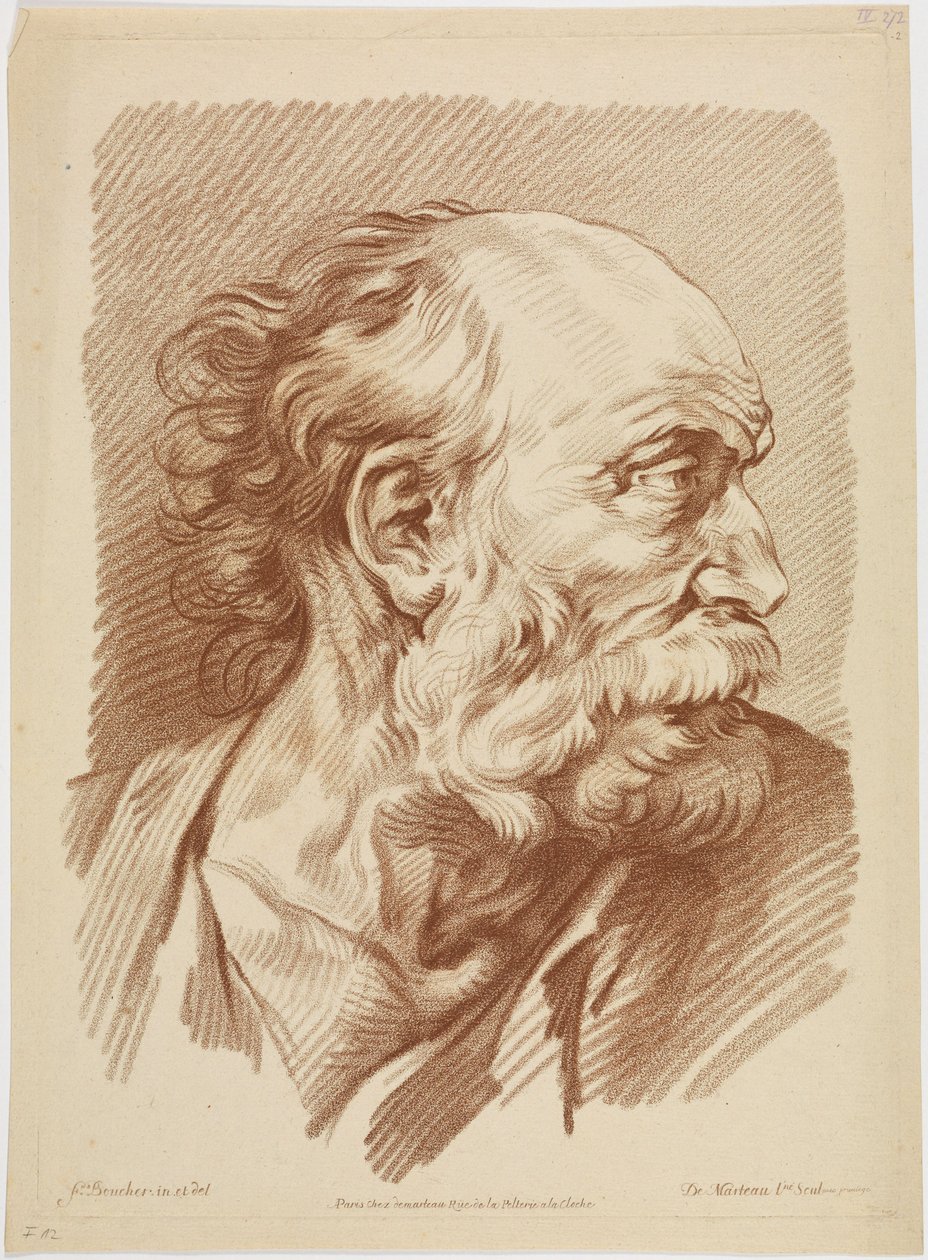 Büste eines alten Mannes von François Boucher