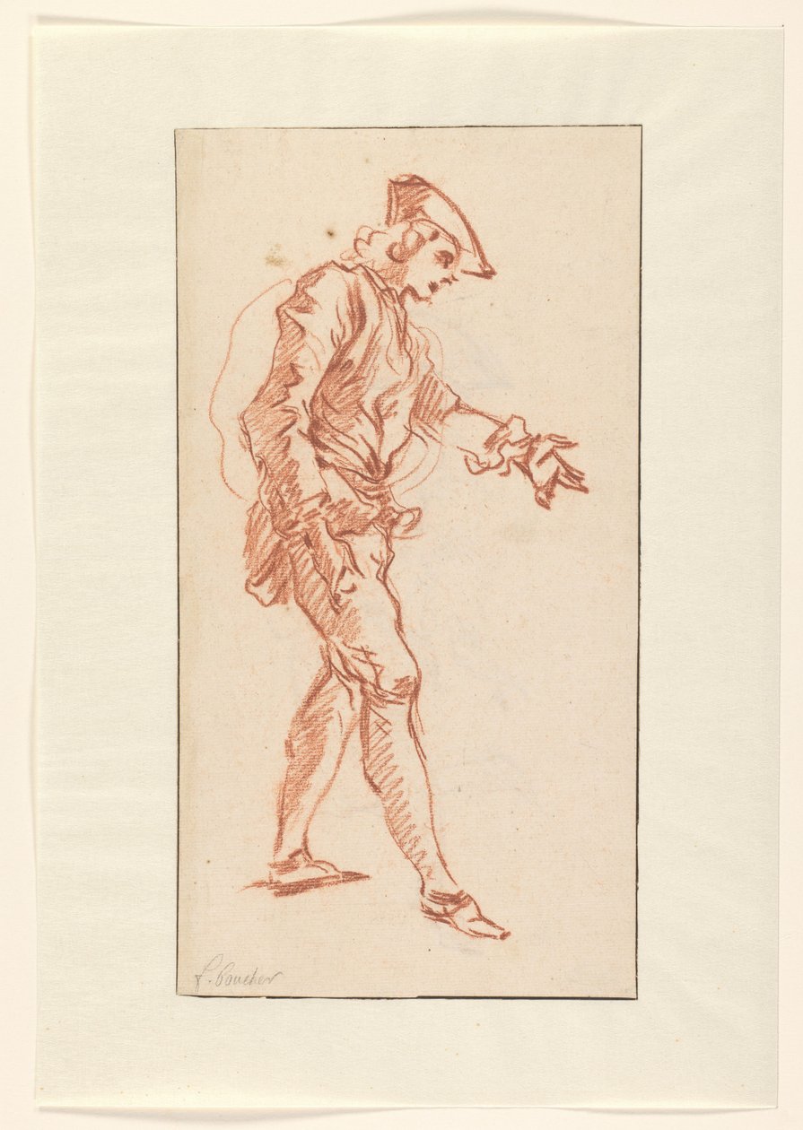 Stehender Jäger von François Boucher