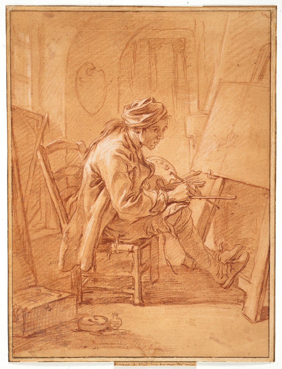 Der Künstler in seinem Atelier von François Boucher