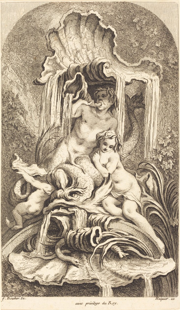 Triton und Nymphe von François Boucher