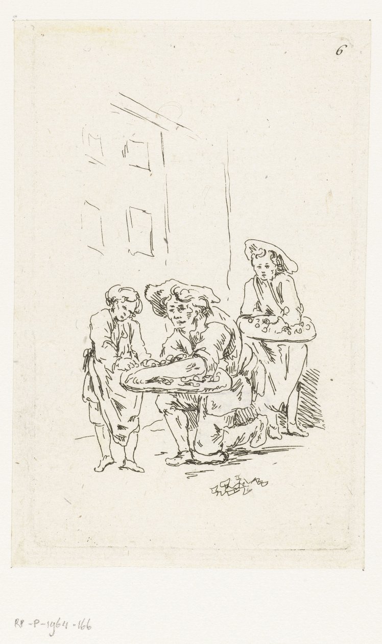Zwei Straßenverkäufer von François Boucher