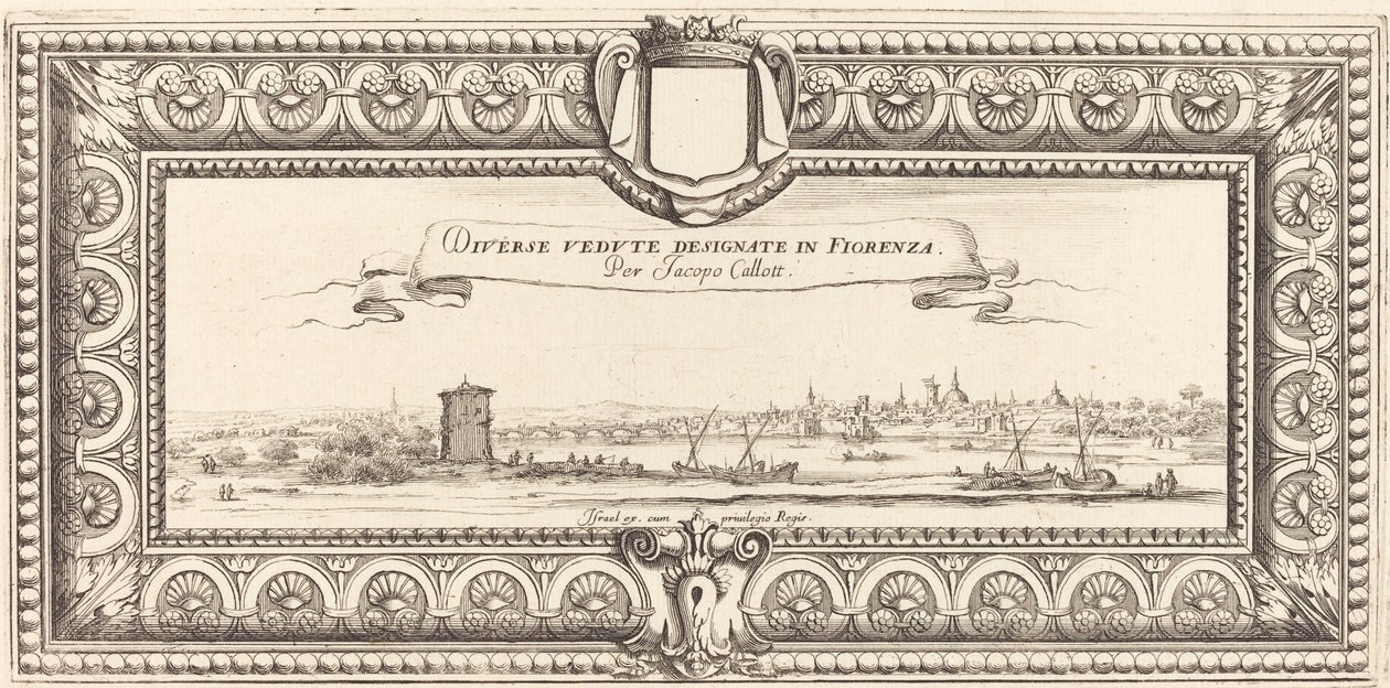 Titelseite für Callots "Verschiedene italienische Landschaften" von Francois Collignon