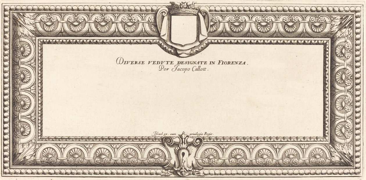 Titelseite für Callots "Verschiedene italienische Landschaften" von Francois Collignon