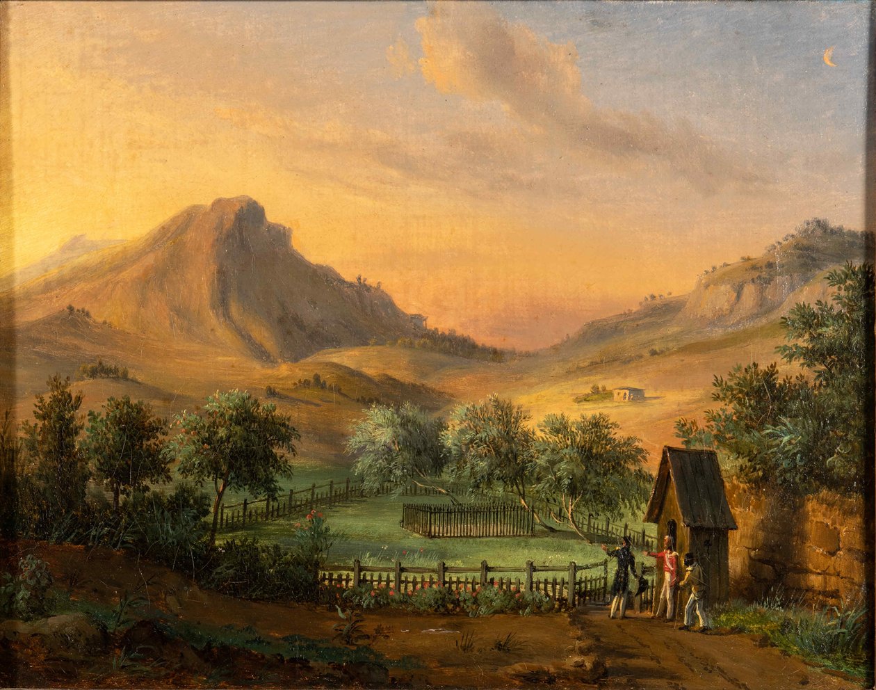 Napoleons Grab auf der Insel St. Helena im Geraniumtal von Francois Edme Ricois