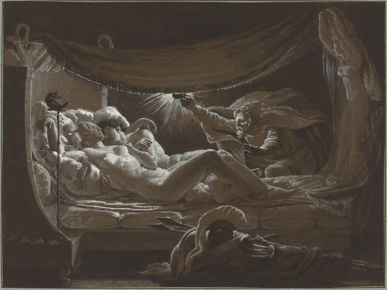 Vulkan entdeckt Venus und Mars von Francois Edouard Picot