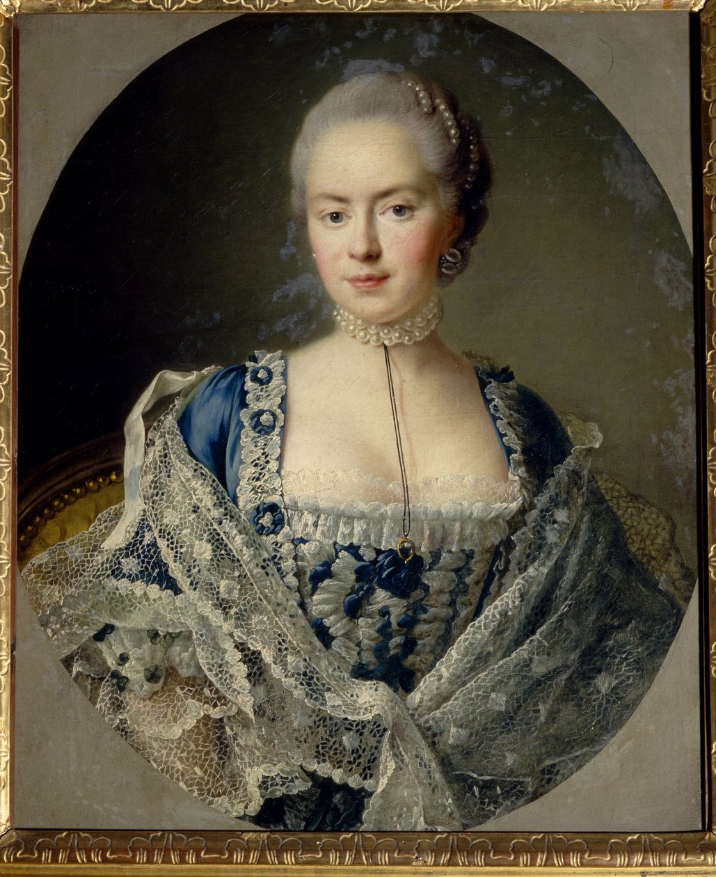 Porträt der Prinzessin Daria Petrovna Saltykova von Francois Hubert Drouais