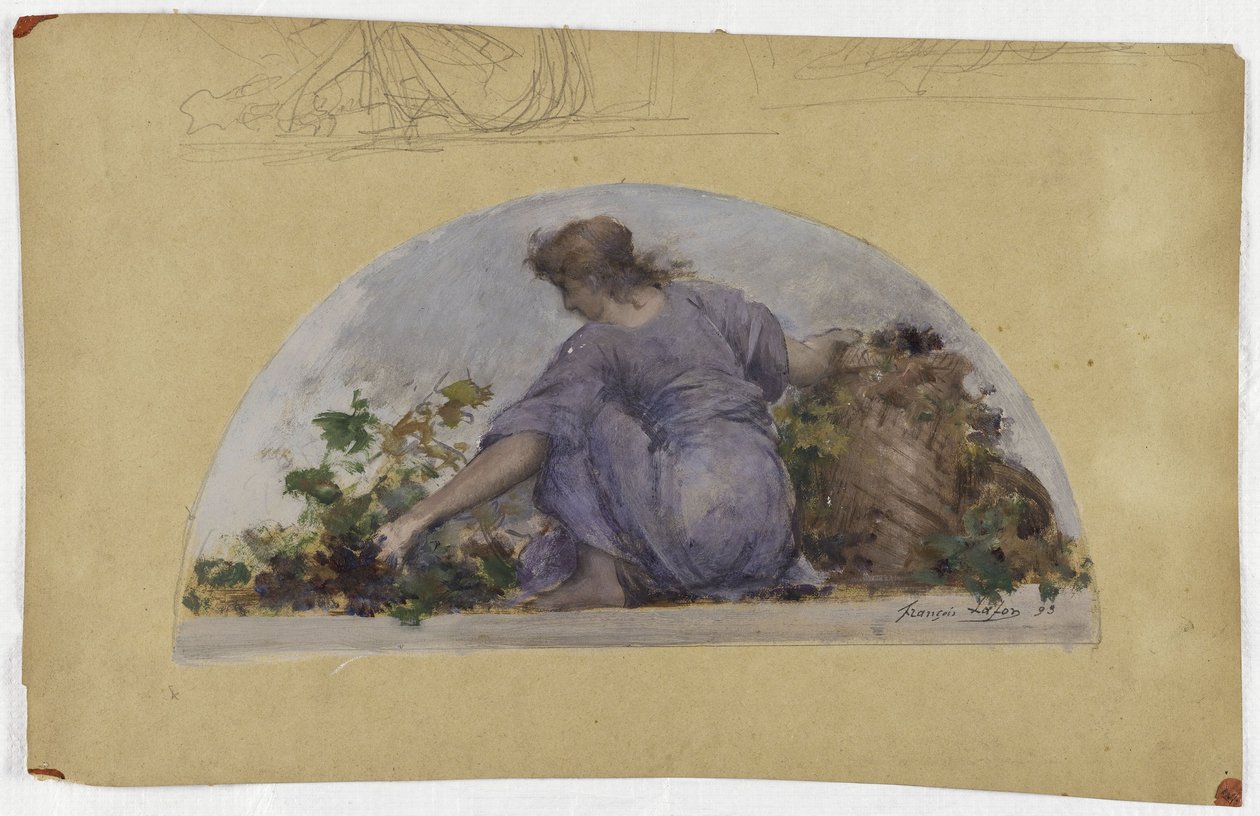 Entwurf für den Speisesaal des Hôtel de Ville de Paris: Die Weinlese von Francois Lafon