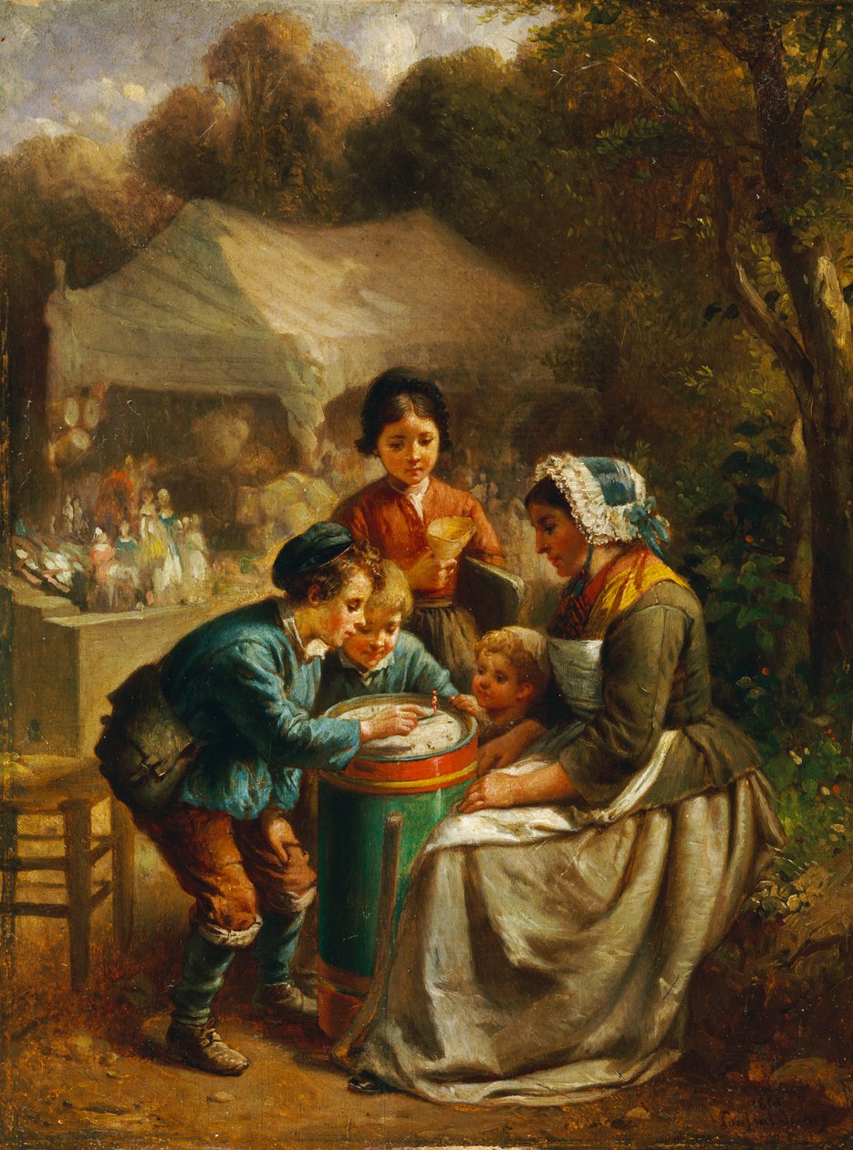 Der Spielzeugverkäufer, 1860 von Francois Louis Lanfant de Metz