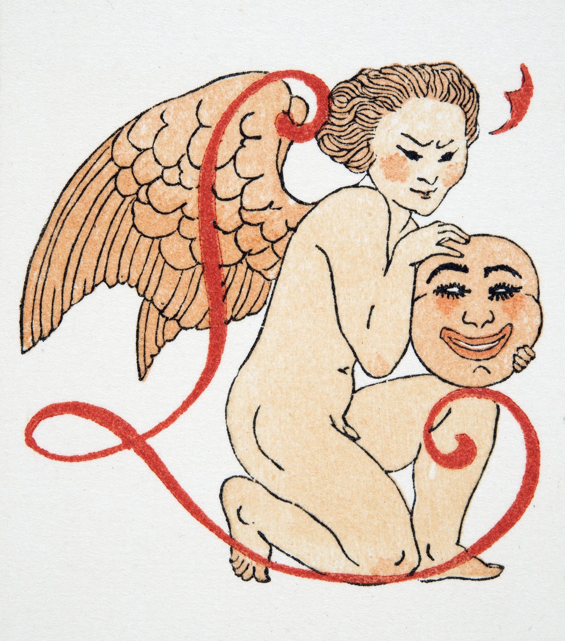 Amor, veröffentlicht 1922 (Pochoir-Druck) von Francois Louis Schmied