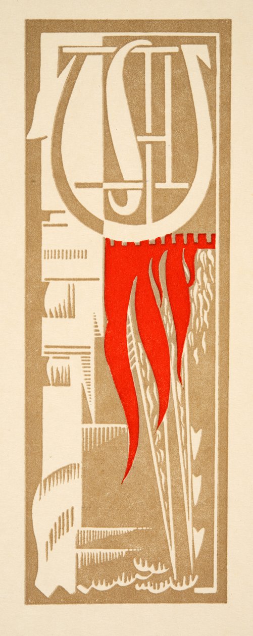 Grafische Illustration aus Prométhée Enchaîné von Aeschylus, veröffentlicht 1941 von Francois Louis Schmied