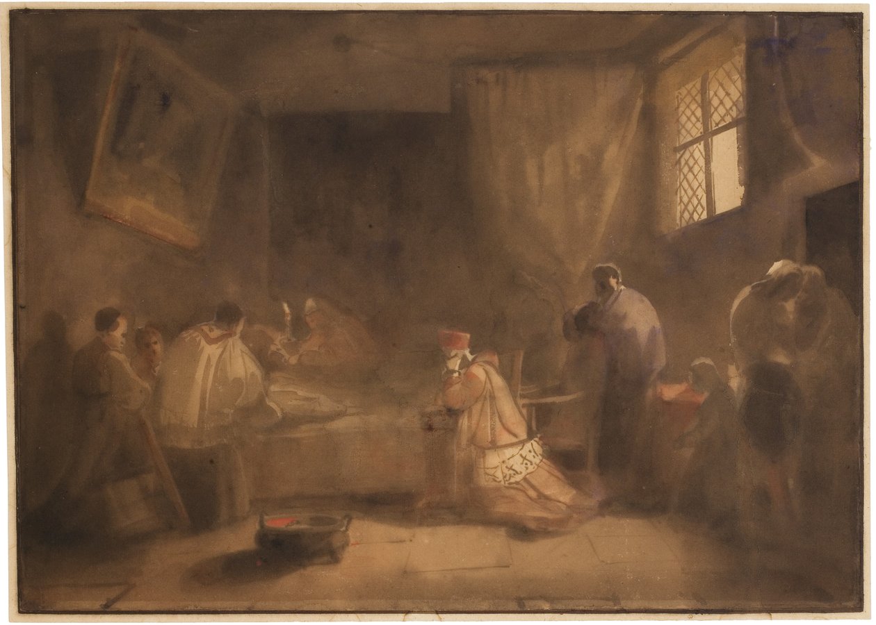 Der Tod von Poussin von Francois-Marius Granet