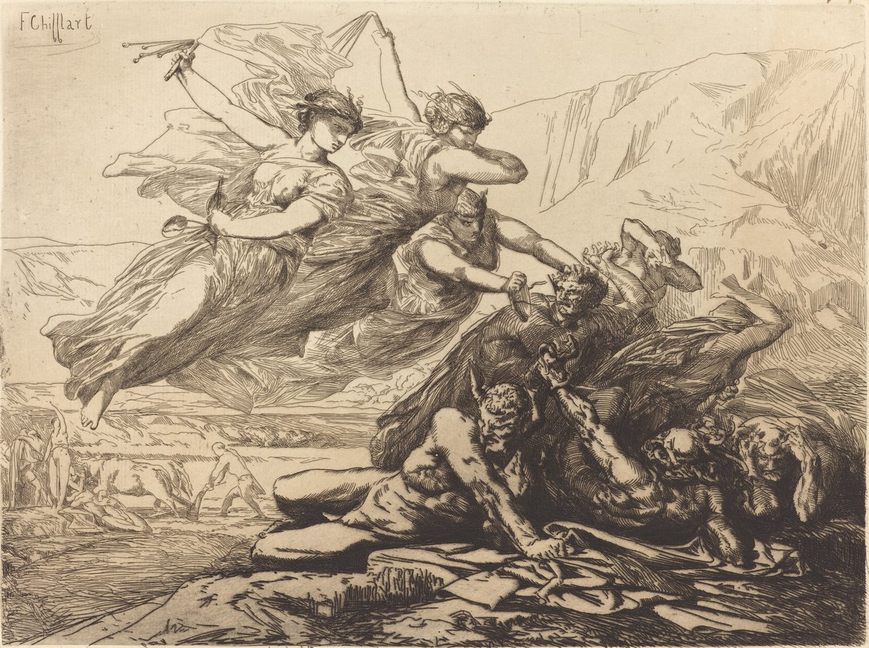 Gerechtigkeit, Rache und Wahrheit von Francois Nicolas Chifflart