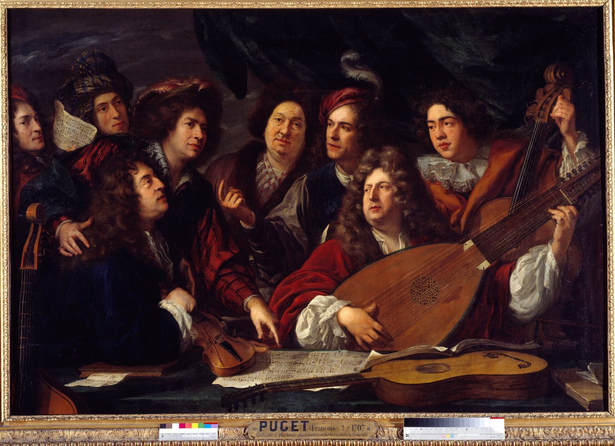 Treffen von Musikern 1688 von Francois Puget